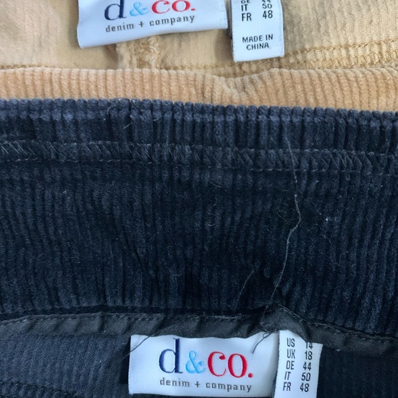 Denim and company gently used cords. Size 14. This is a bundle you get 2. - Picture 1 of 3